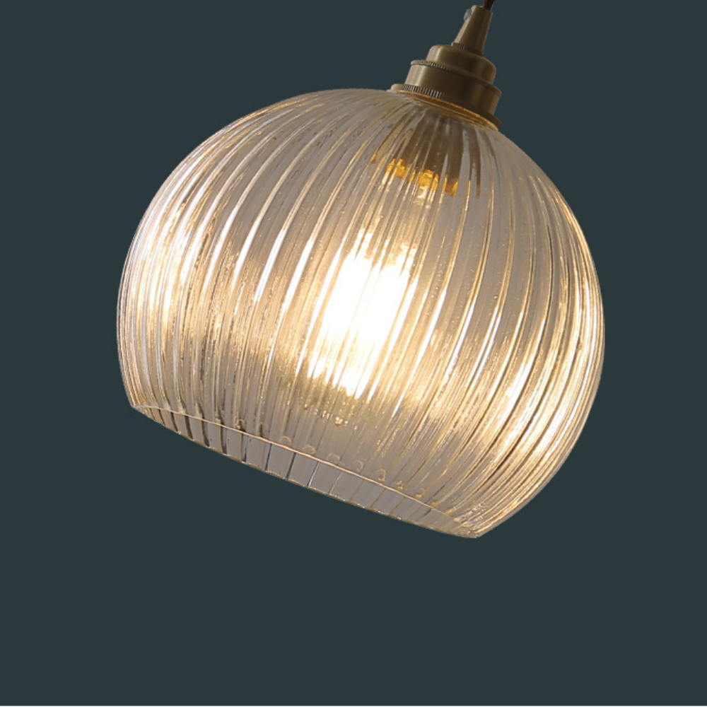 Hailie Minimalist Sphere Metal/Glass LED Pendant Light White/Transparent