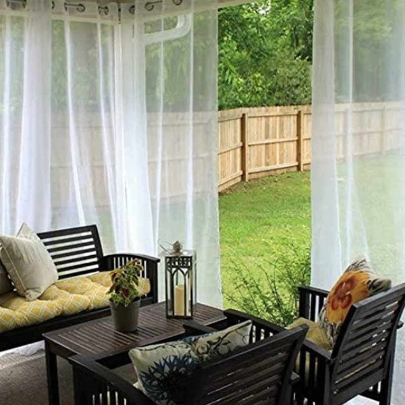 Dara Outdoor Waterproof Sheer Curtains Grommet