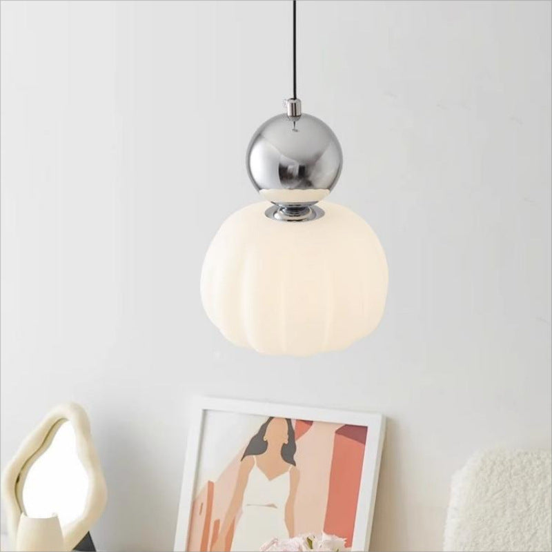 Morandi Modern LED Pendant Light Chrome Metal Dining Room/Bedroom