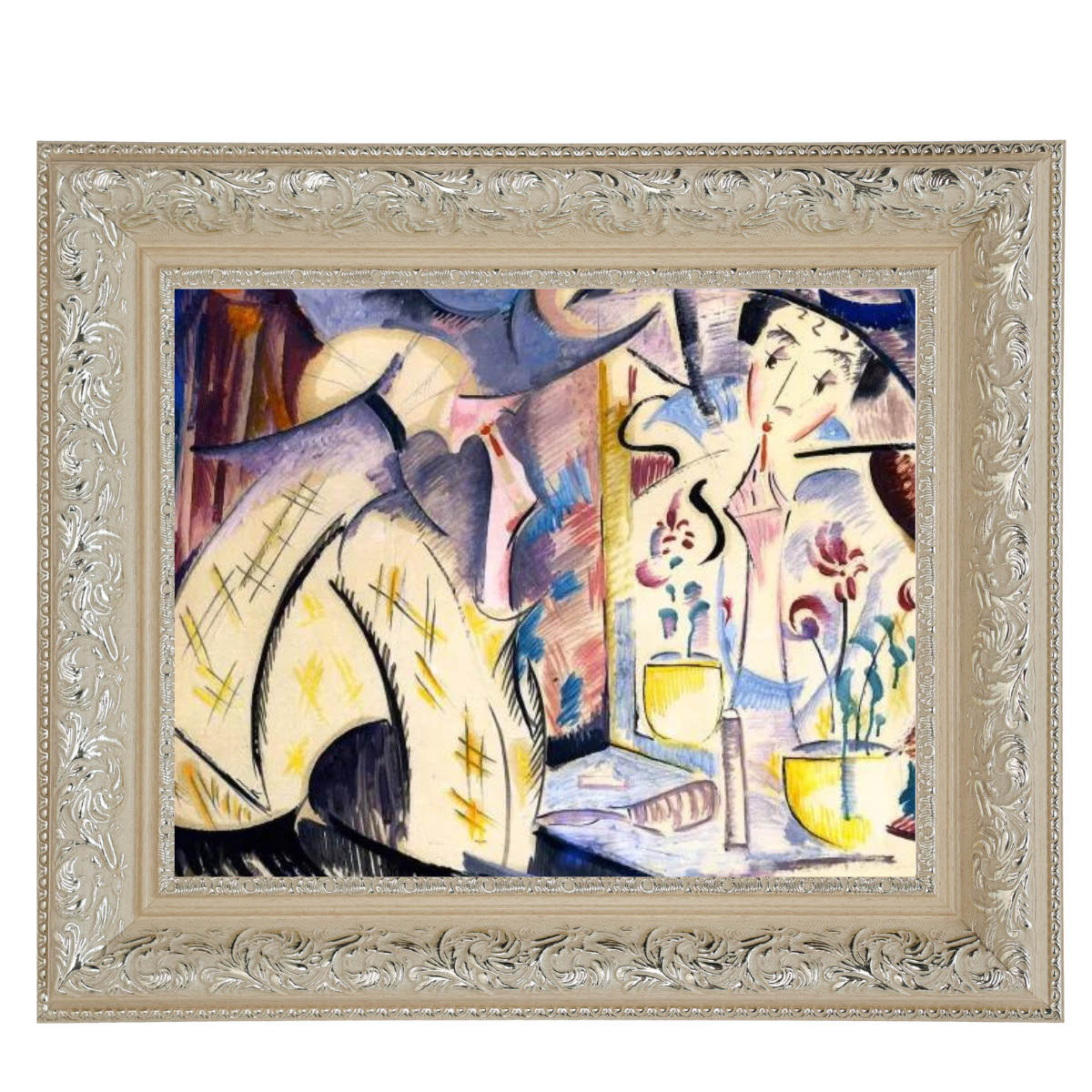 Woman at Her Dressing Table- Vintage Wall Art Prints Decor For Living Room