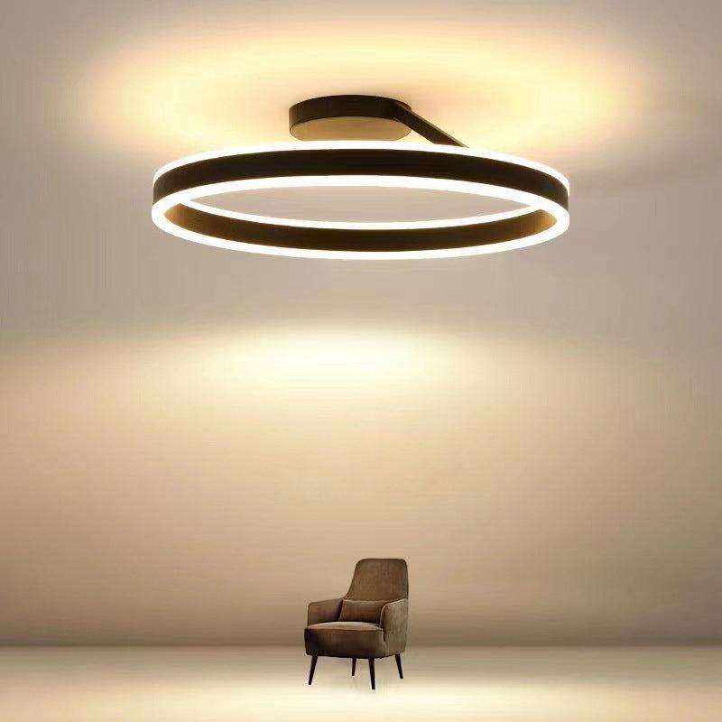 Modern circle deals light fixture