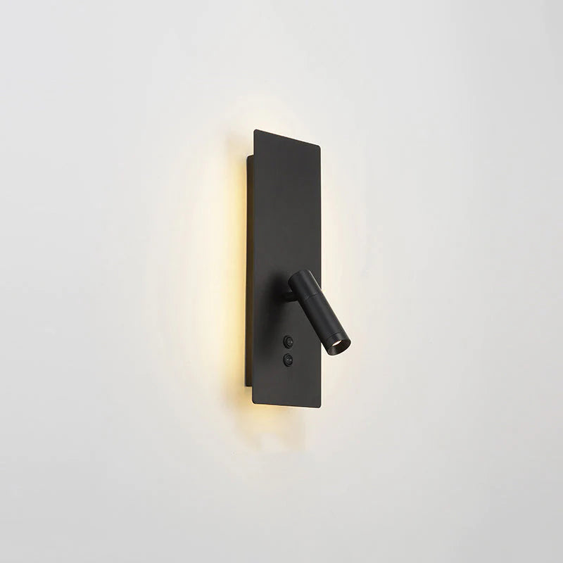 Orr Modern Flashlight Metal/Acrylic Wall Lamp Spotlight, Gold/Black/White