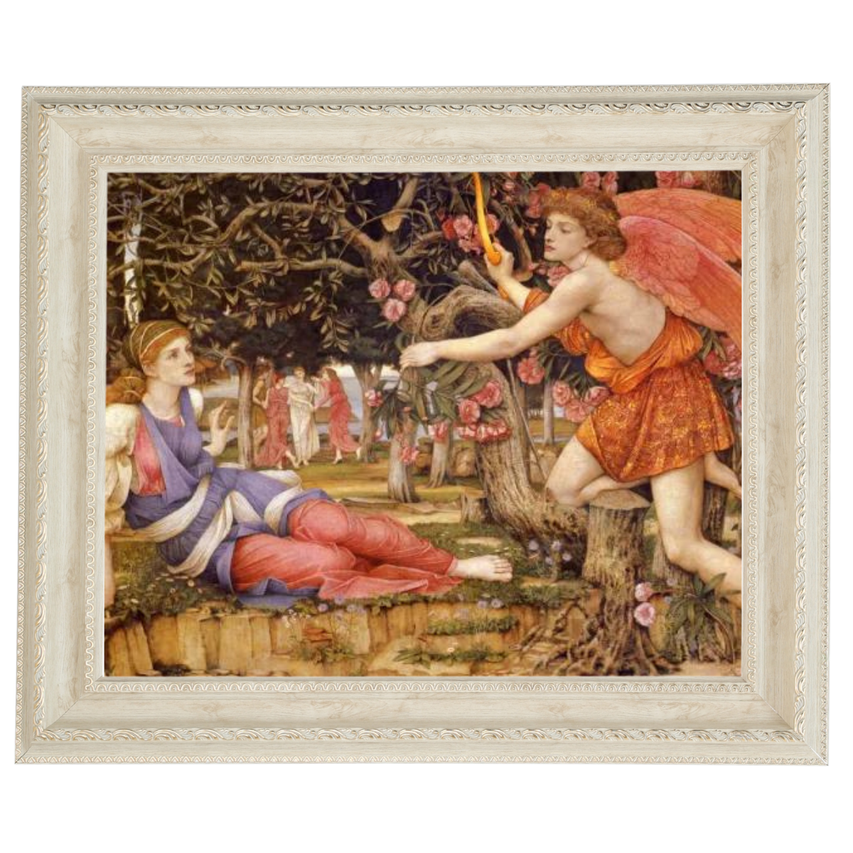Love And The Maiden - Vintage Wall Art Prints Decor For Living Room