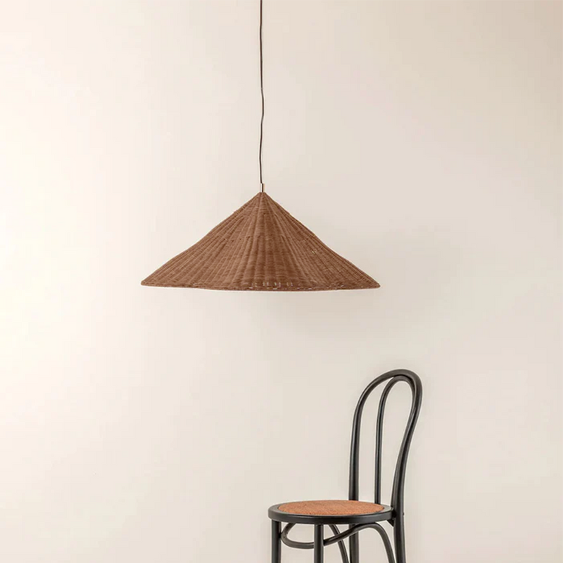 Muto Vintage Rattan Pendant Light Living Room Bedroom