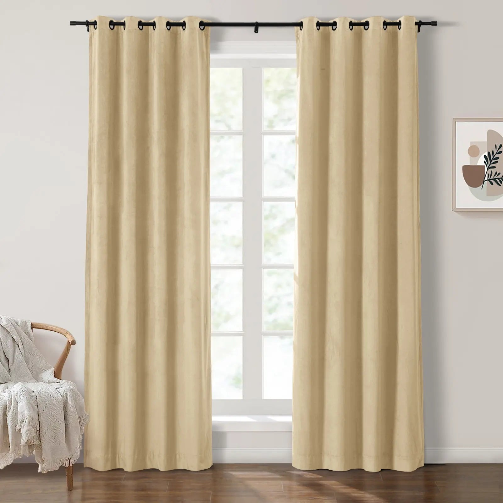 Plushy Velvet Curtain Grommet