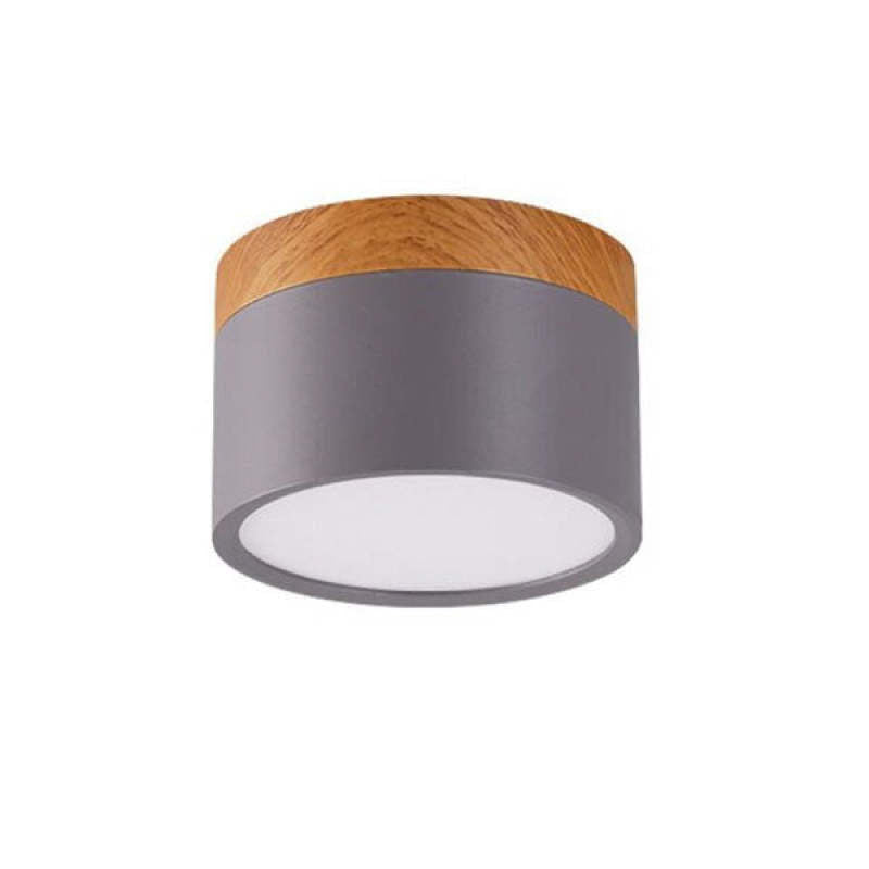 Morandi Modern Cylindrical Metal/Acrylic Flush Mount Ceiling Light