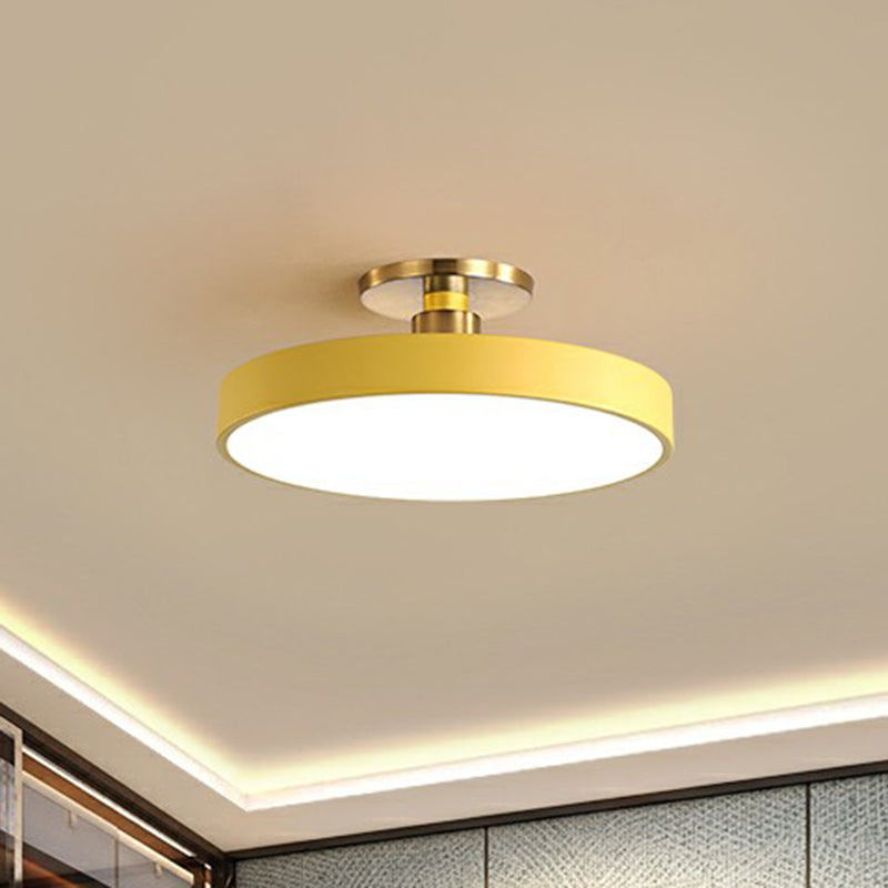 Morandi Nordic Minimalist Round Flush Mount Ceiling Light