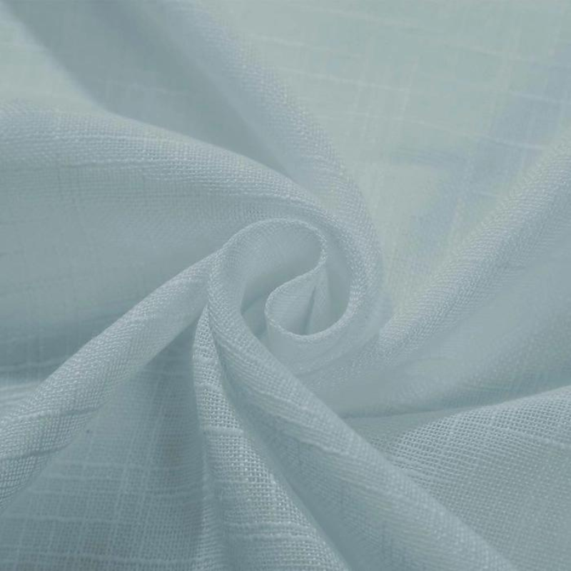 Ela Linen Semi Sheer Curtains Soft Top