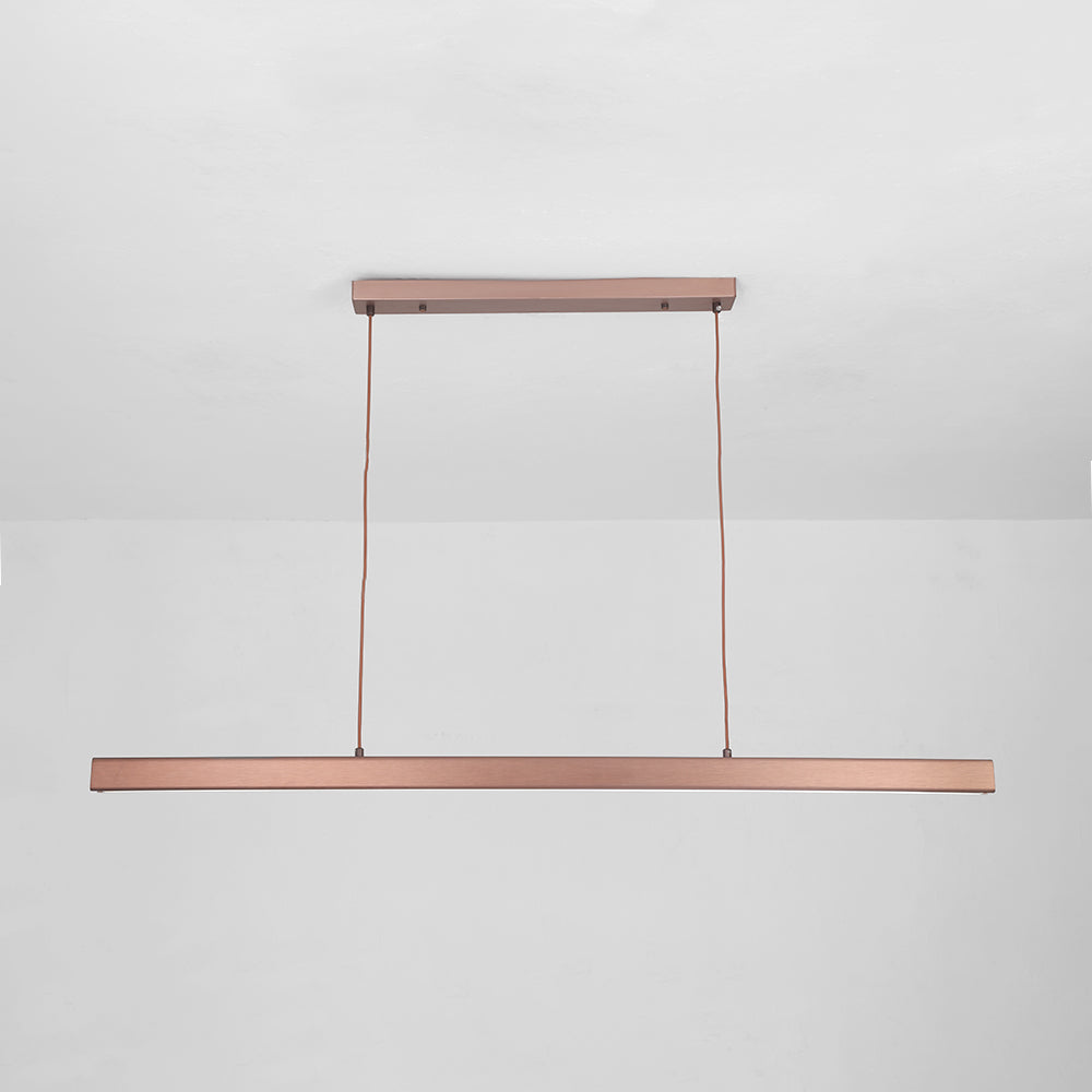 Edge Modern Linear Metal LED Pendant Light Black/Brown