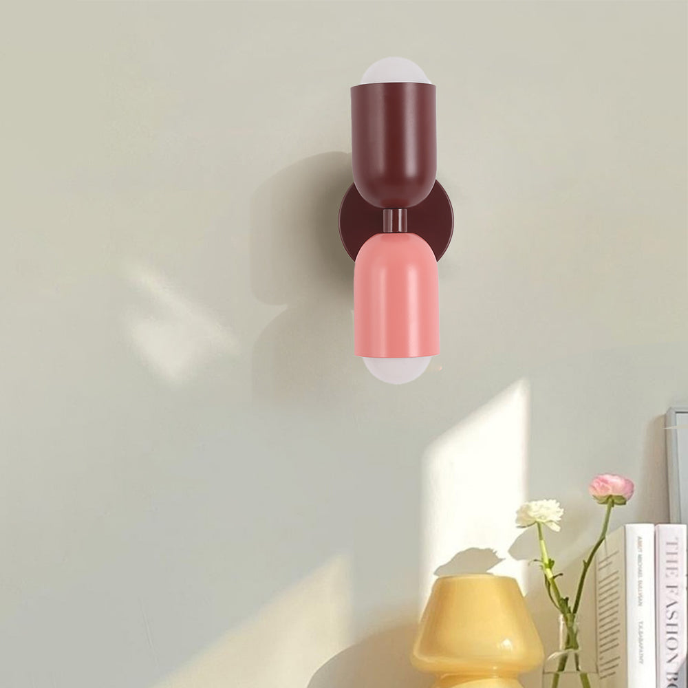 Morandi Modern Art Decoration Double-Headed Colorful Wall Lamp