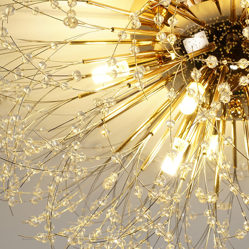 Lili Vintage Star Radiance LED Gold Ceiling Light