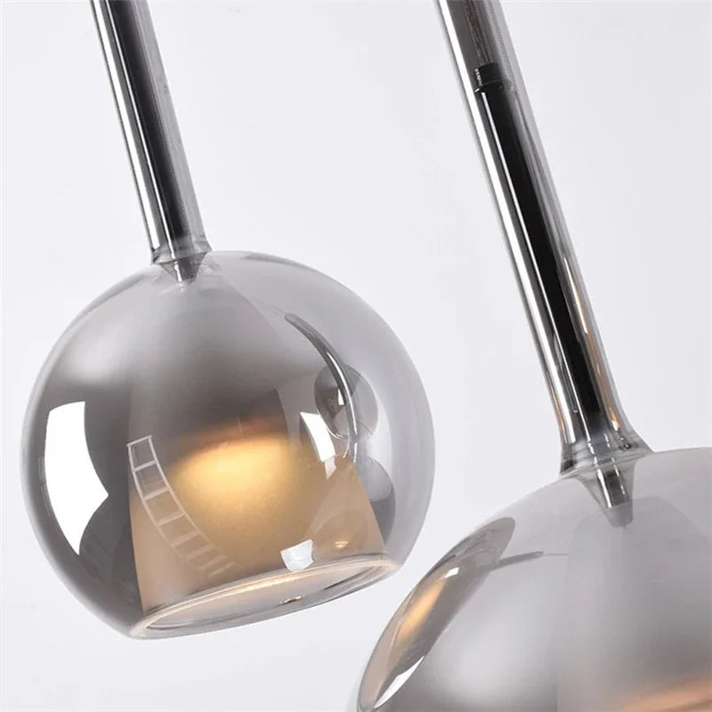 Hailie Modern Sphere LED Pendant Light Glass Dining Room