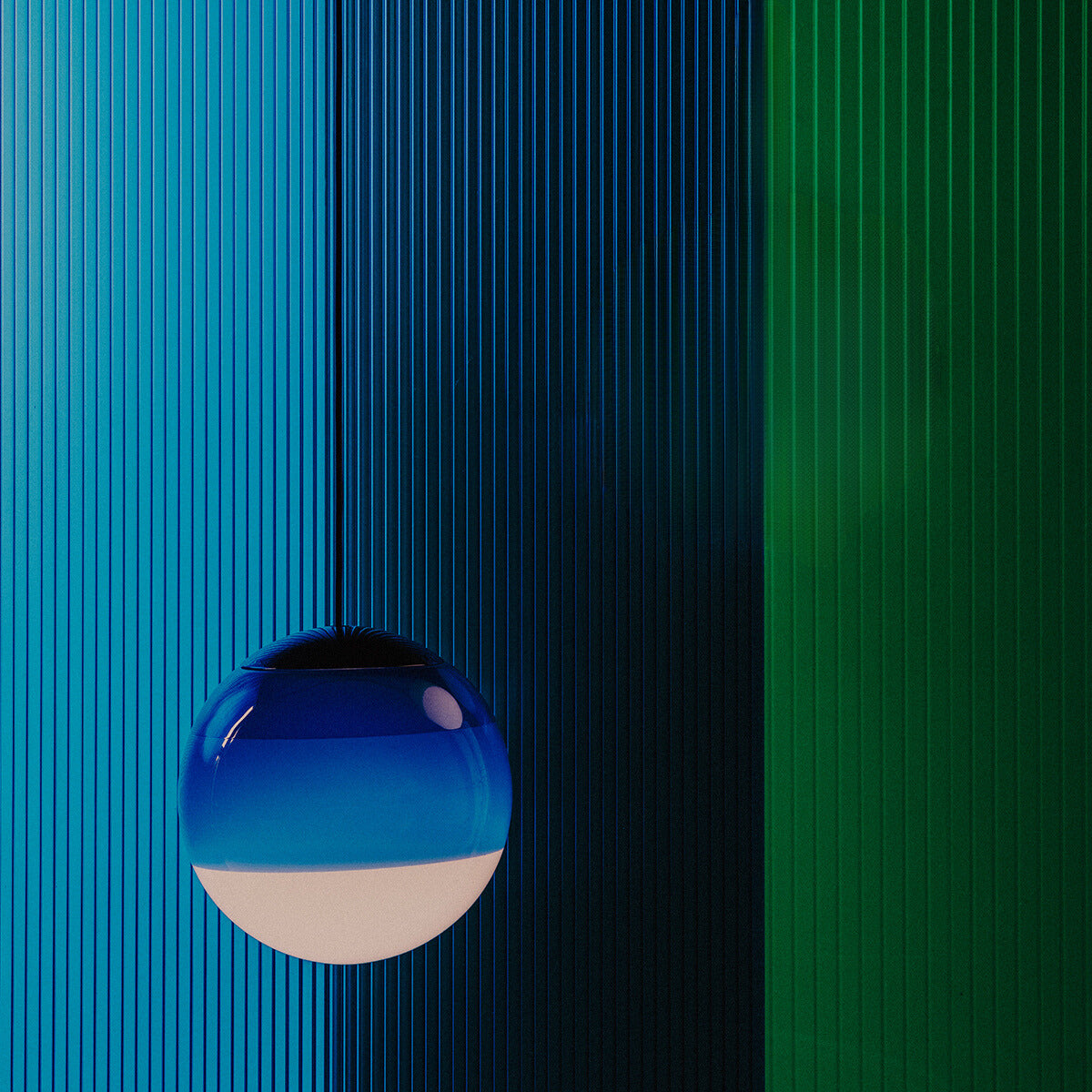 Hailie Contemprory Colorful Glass Bubble Pendant Light