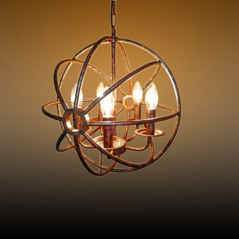 Alessio American Chandelier Metal Living Room Bedroom Restaurant