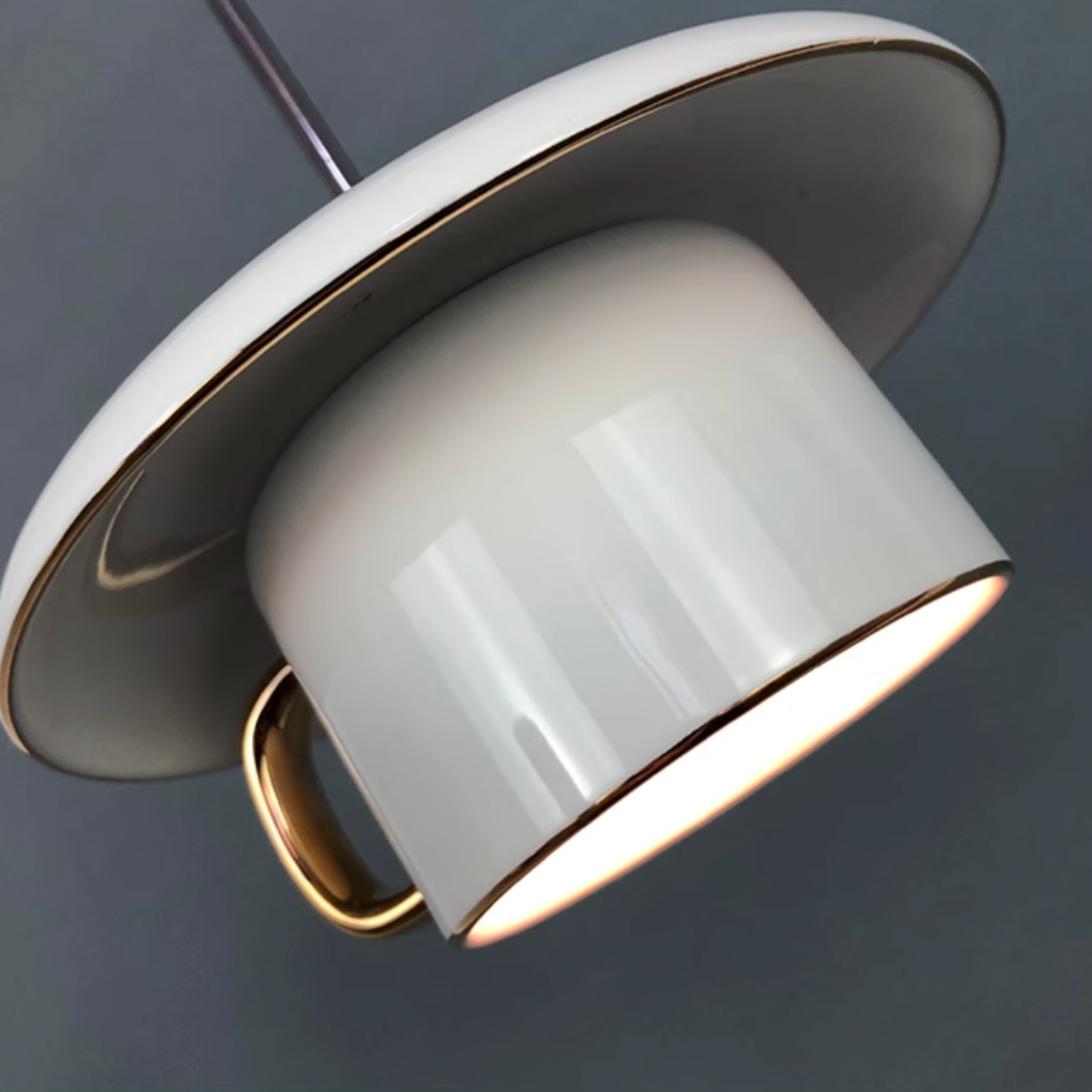 Hailie Urban Cup Ceramic LED Pendant Light Living Room