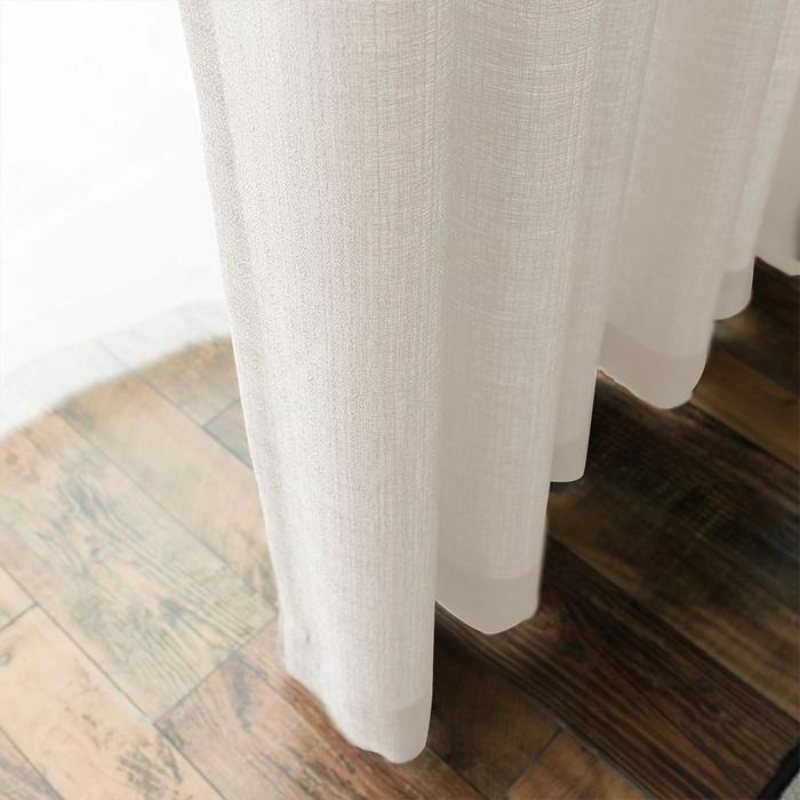 Lila Semi Sheer Curtains Pleated