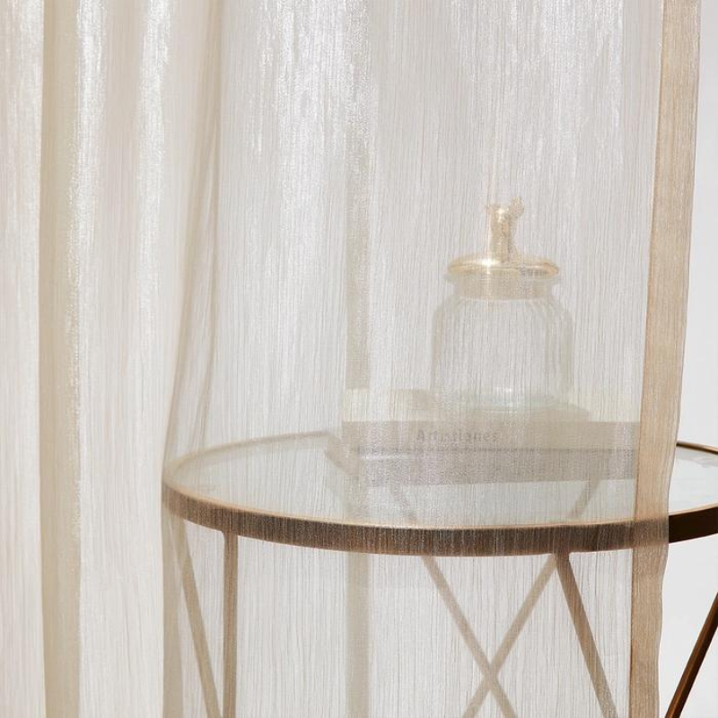 Ivy Streamer Shiny Sheer Curtains Grommet