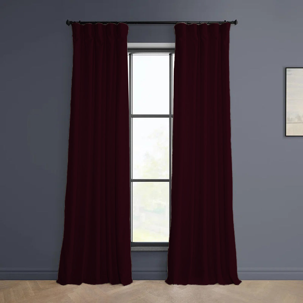 Cloud Velvet Minimalist Curtain Pleated