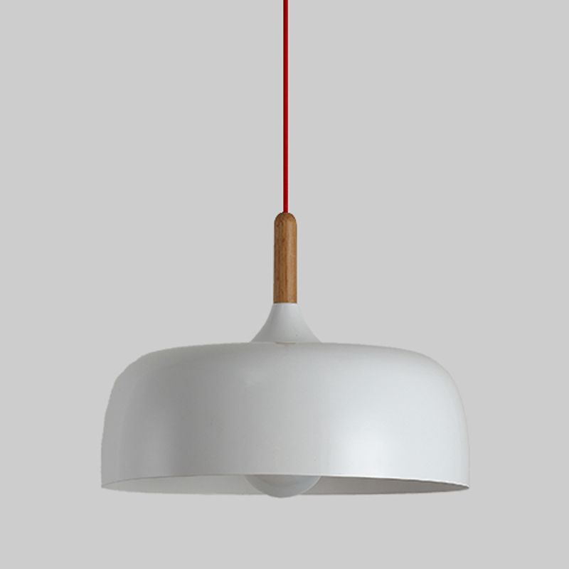 Leilani Modern Pendant Light Dome Macaron Metal Dining Room