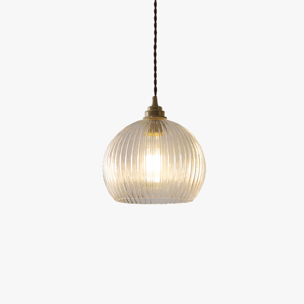 Hailie Minimalist Sphere Metal/Glass LED Pendant Light White/Transparent