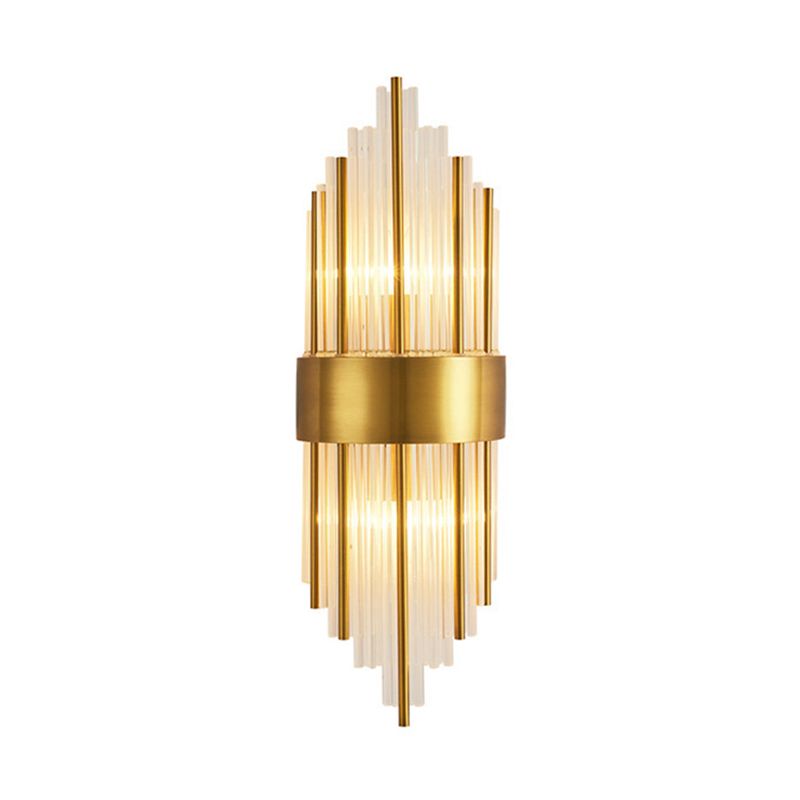 Kristy Luxury Gold Crystal Bedroom Bedside Wall Lamp