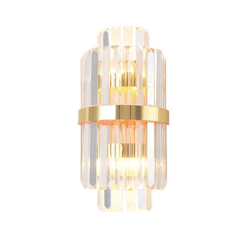 Kristy Luxury Gold Crystal Bedroom Bedside Wall Lamp