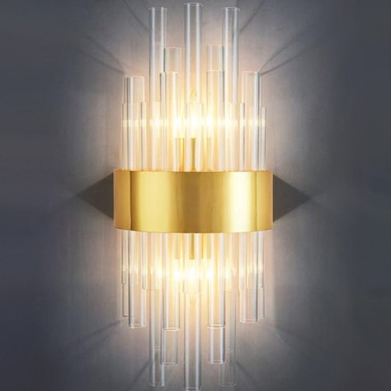 Kristy Luxury Gold Crystal Bedroom Bedside Wall Lamp