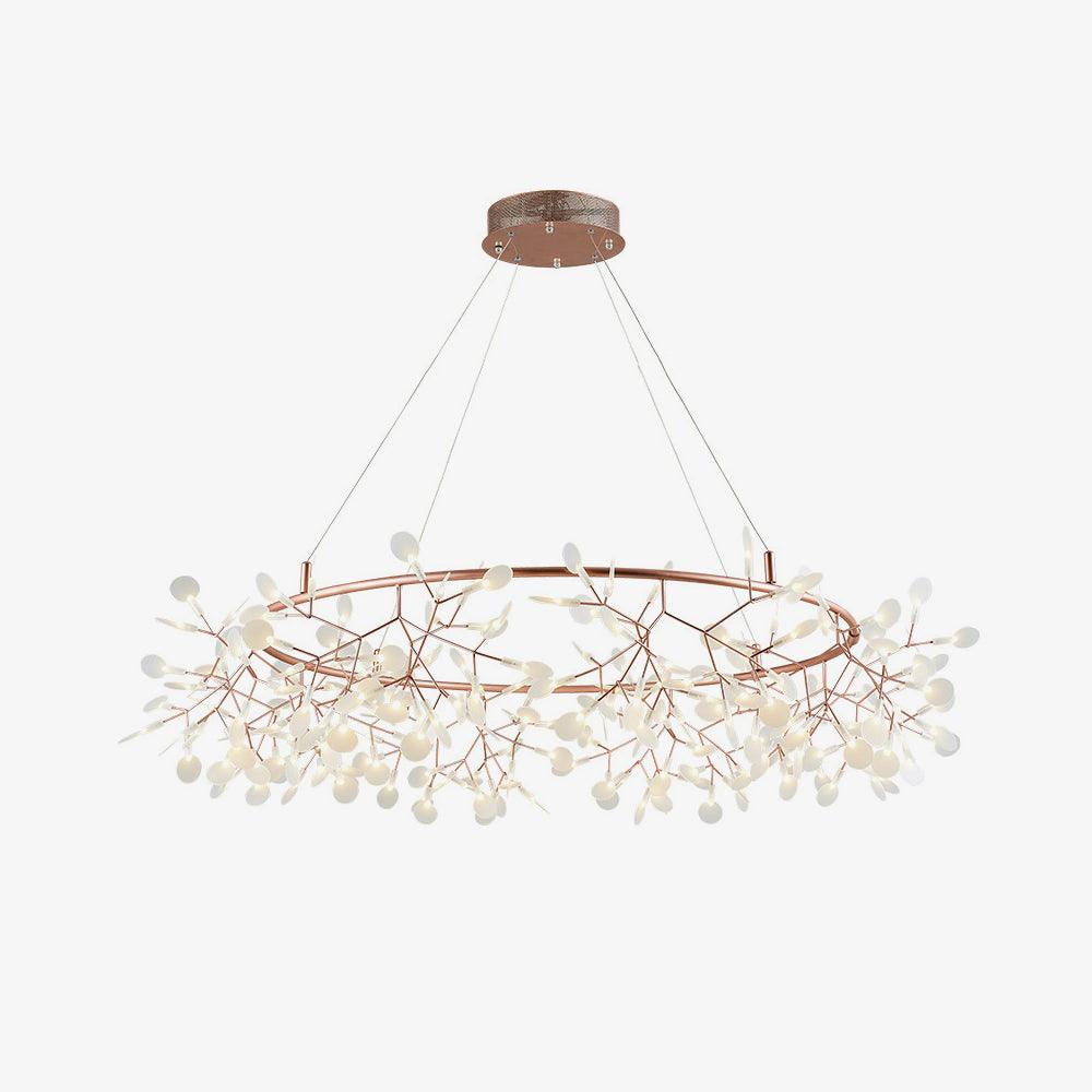 Olivia Unique Round Sputnik Art Deco Firefly Chandelier, Living Room/ Bedroom