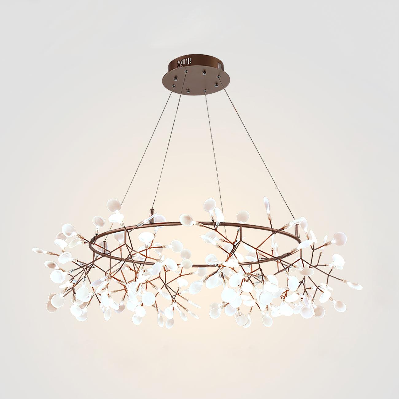 Olivia Unique Round Sputnik Art Deco Firefly Chandelier, Living Room/ Bedroom