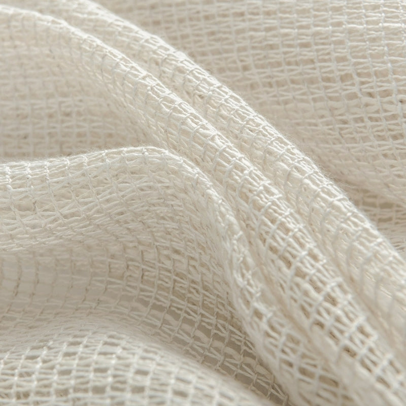 Eden Soft Weave Texture Sheer Curtains Linen Grommet