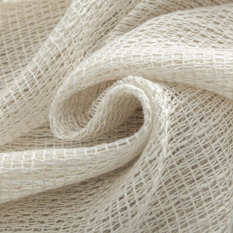 Eden Soft Weave Texture Sheer Curtains Linen Soft Top