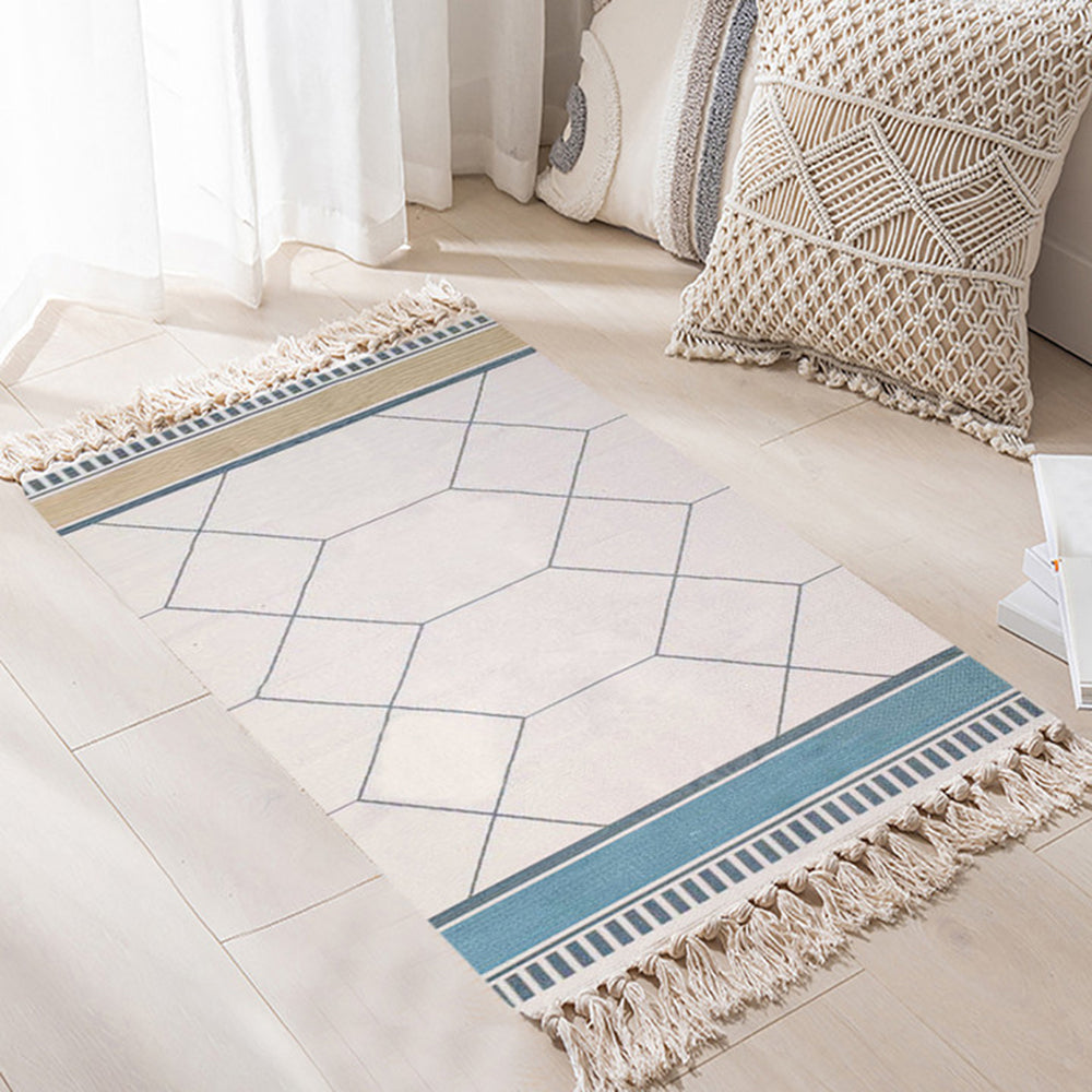 Vitality Handwoven Cotton and Linen Ethnic-style Floor , Bedroom