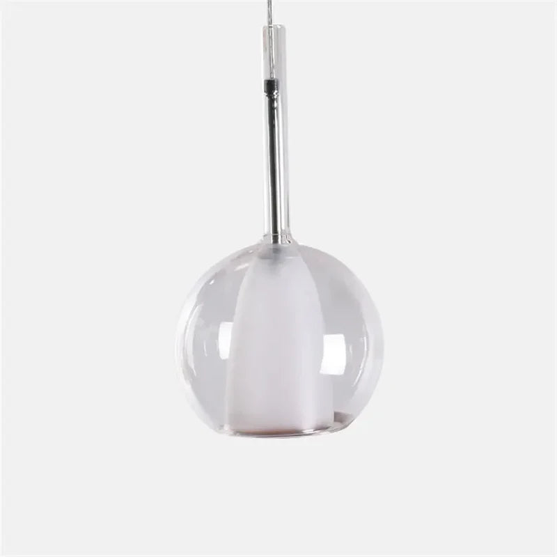 Hailie Modern Sphere LED Pendant Light Glass Dining Room