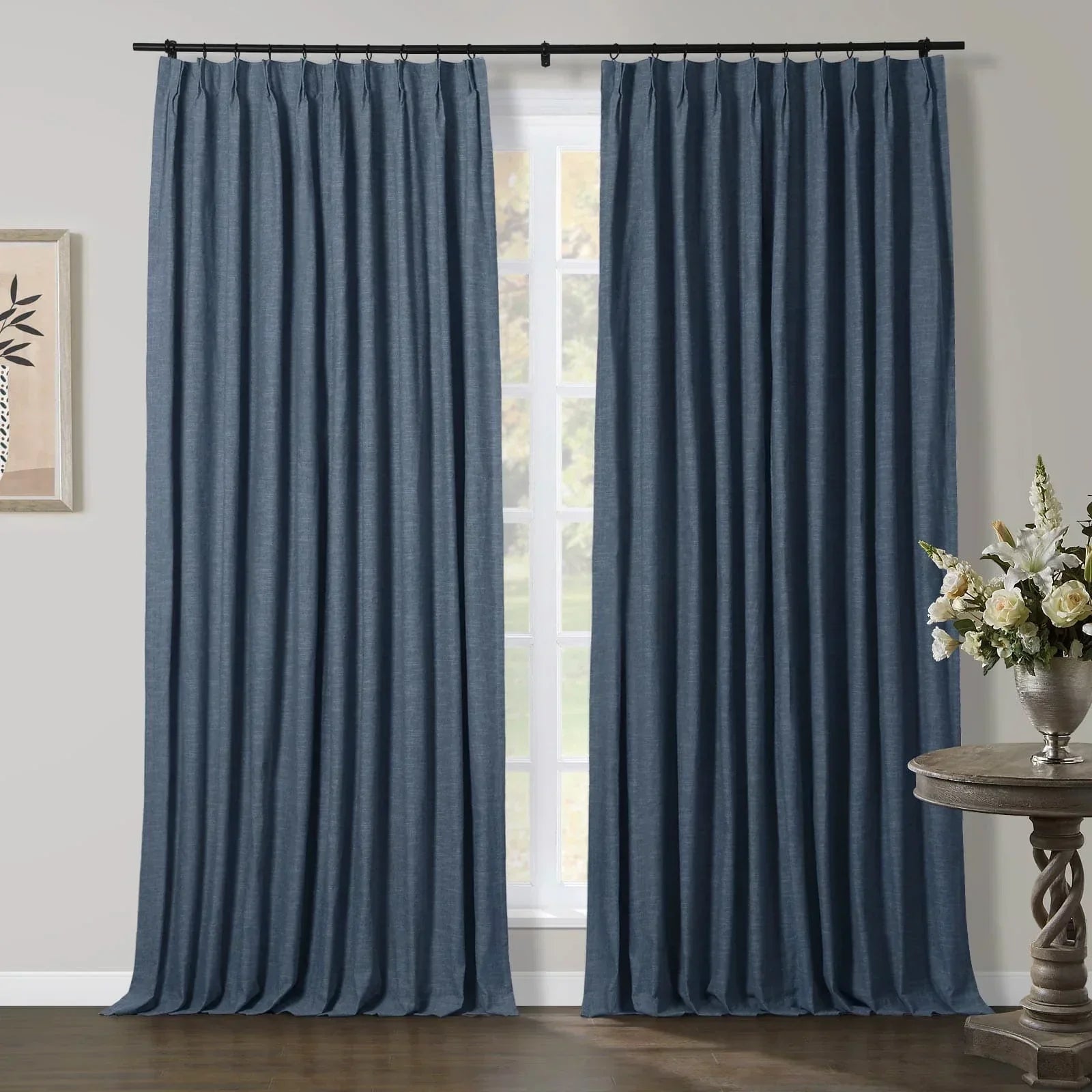 Aira Linen Cotton Curtain Pleated