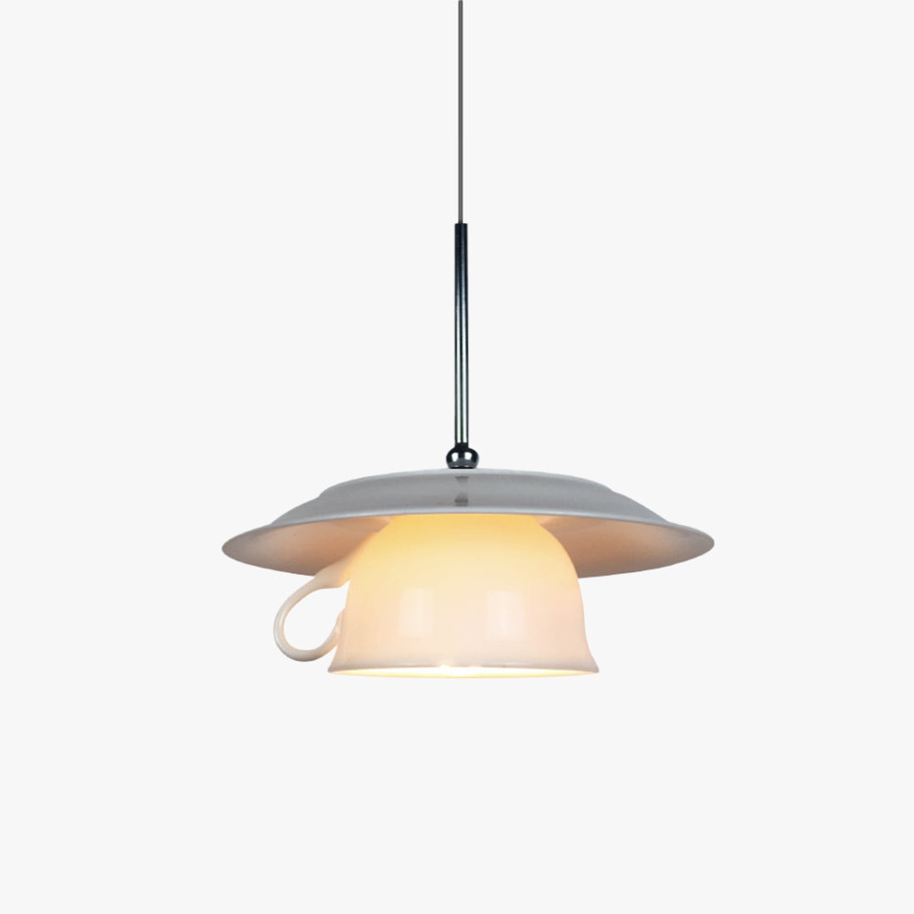 Hailie Modern Cup Ceramic Pendant Light Bedroom Living Room