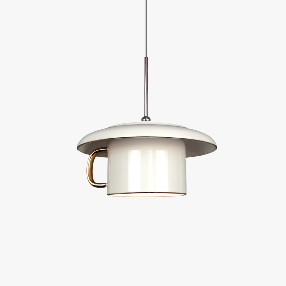 Hailie Urban Cup Ceramic LED Pendant Light Living Room