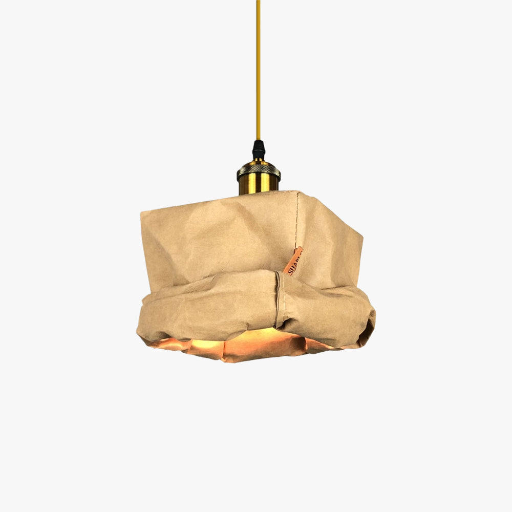 Hailie Vintage Cup Metal Paper Pendant Light Living Room Bedroom