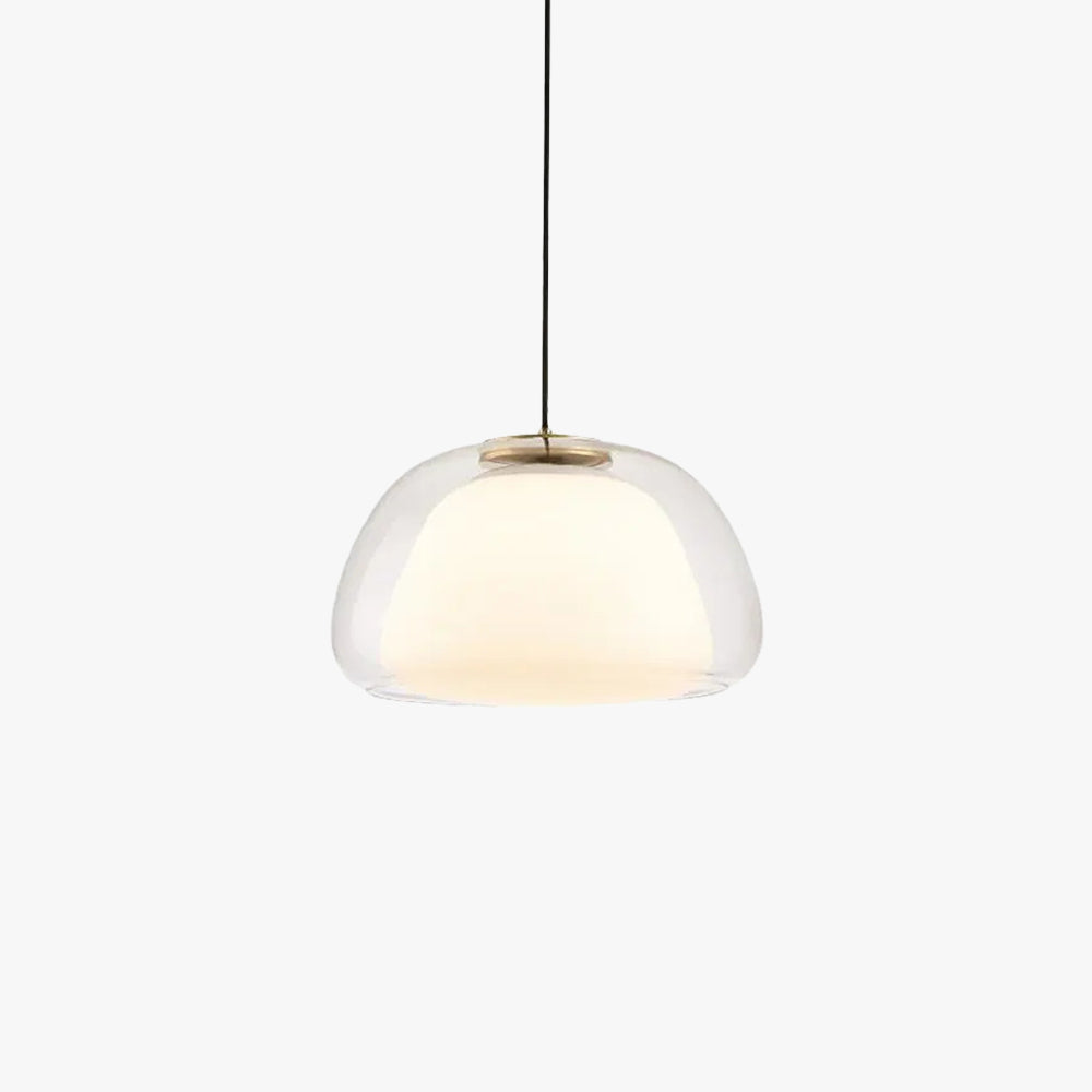 Hailie Modern LED Pendant Light Glass Metal Living Room