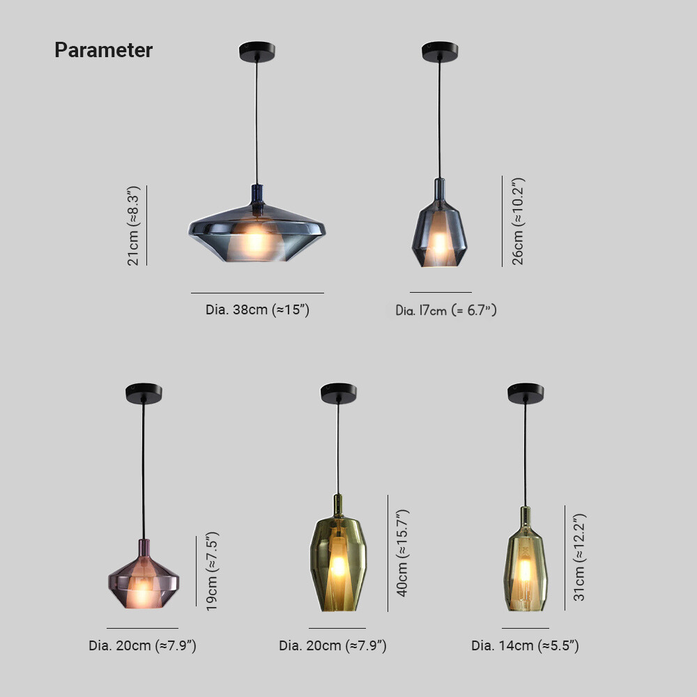 Hailie Modern Glass Pendant Light Living Room