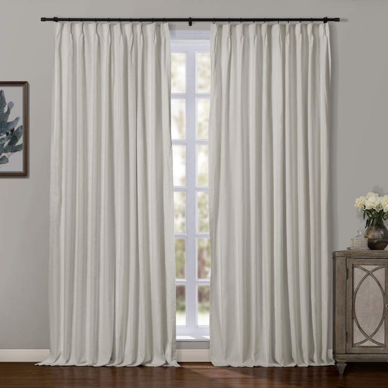 Aira Linen Cotton Curtain Pleated