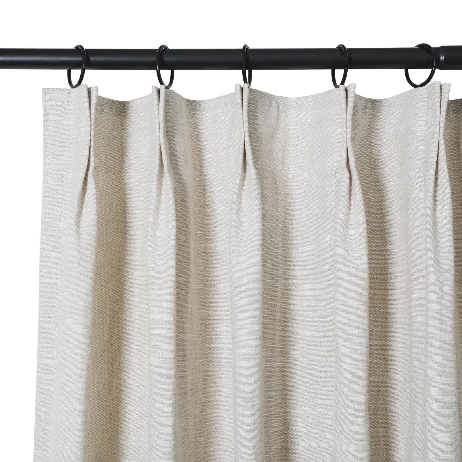 Aira Linen Cotton Curtain Pleated