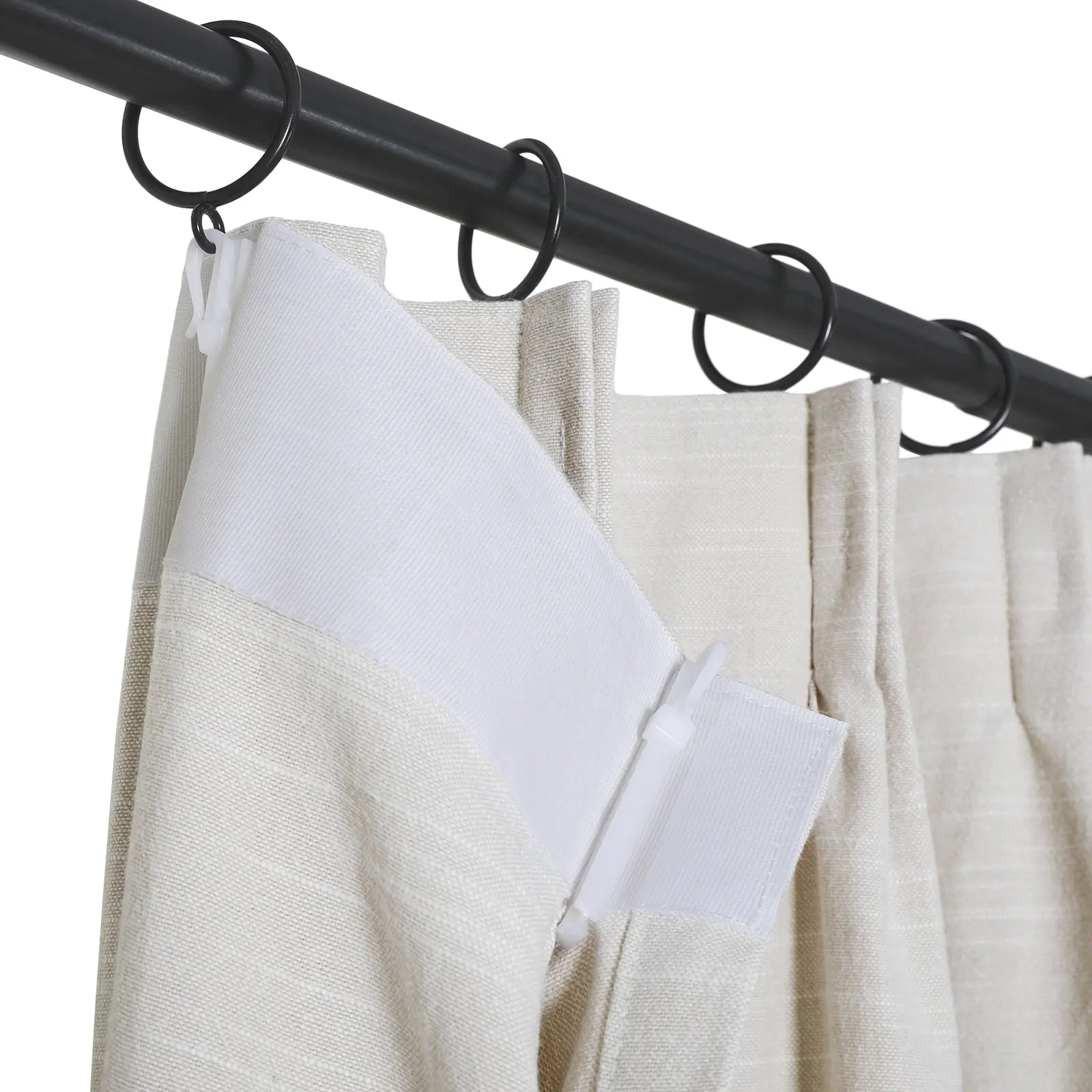 Aira Linen Cotton Curtain Pleated