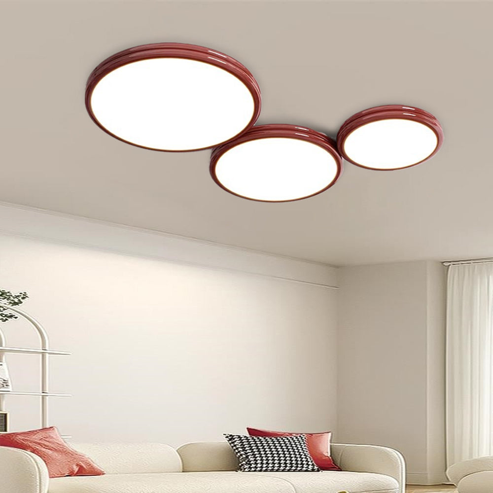 Morandi Modern LED Flush Mount Ceiling Light Metal Living Room
