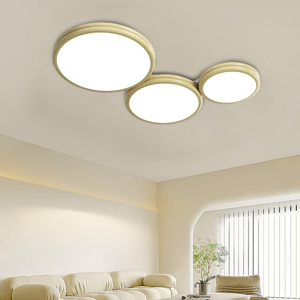 Morandi Modern LED Flush Mount Ceiling Light Metal Living Room