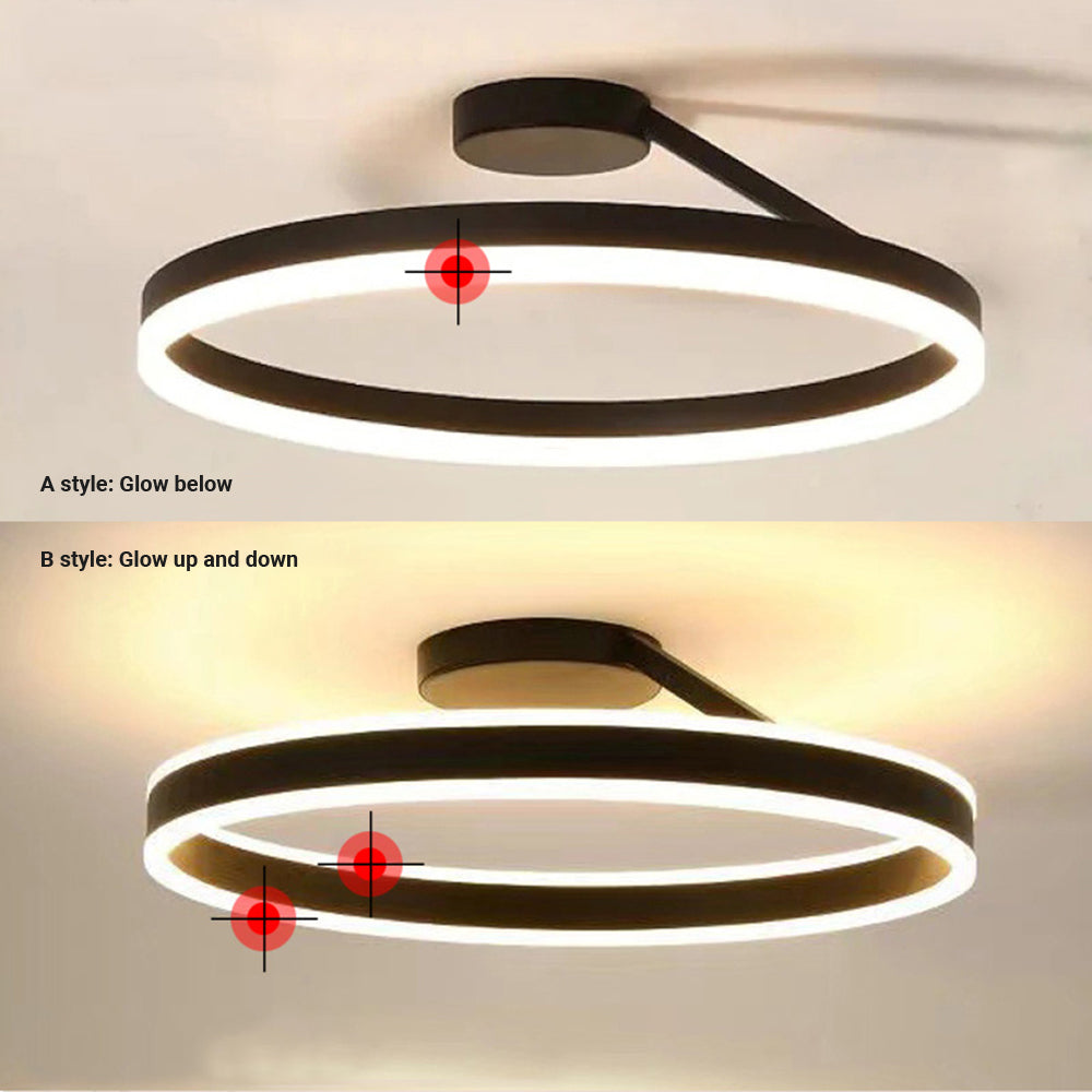 Modern circle online light fixture