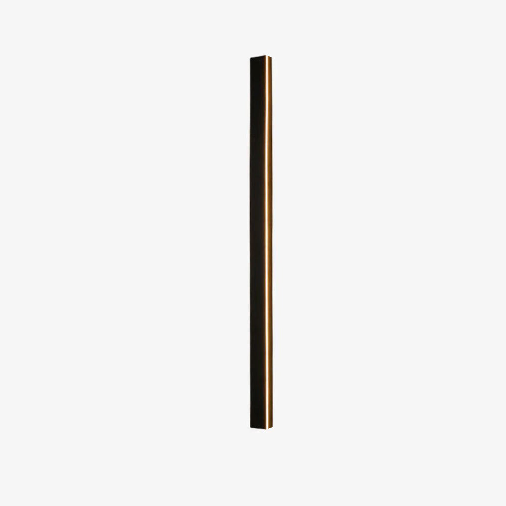 Edge Minimalist Linear Metal Outdoor Wall Lamp, Black, Balcony/Terrace