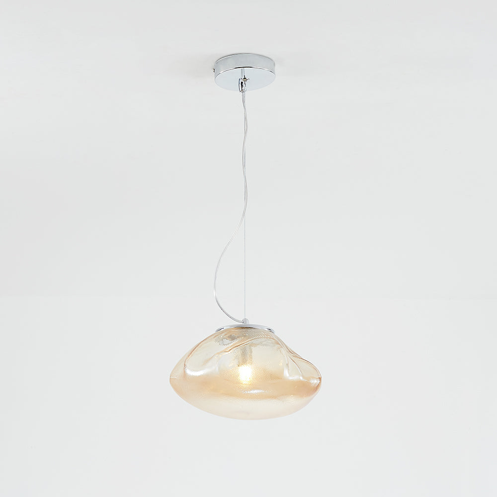 Byers Minimalist Spherical Metal/Glass Pendant Light, 3 Colour