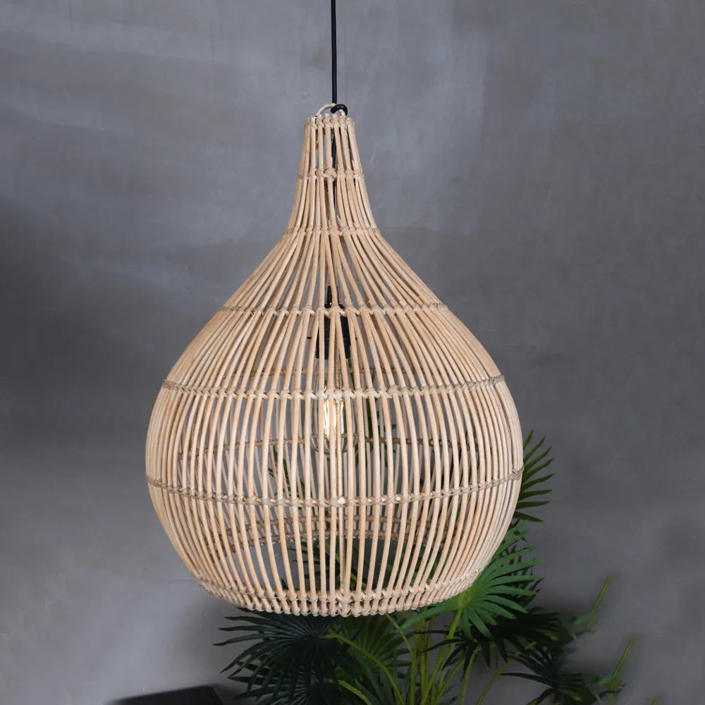 Muto Japanese Creative Pendant Light Rattan Dining Room/Bedroom