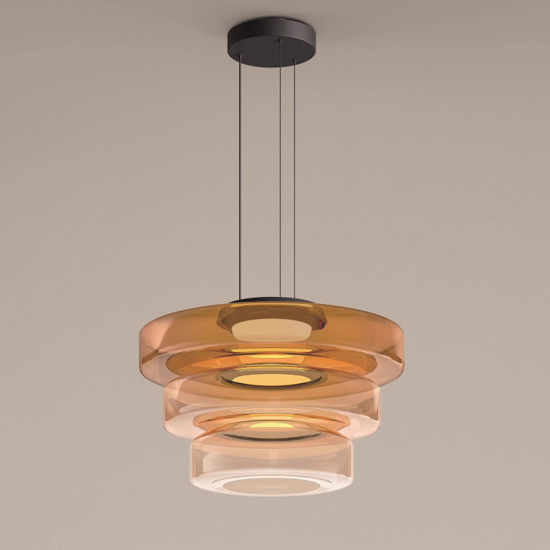 Hailie Modern Kitchen Island Glass Pendant Light