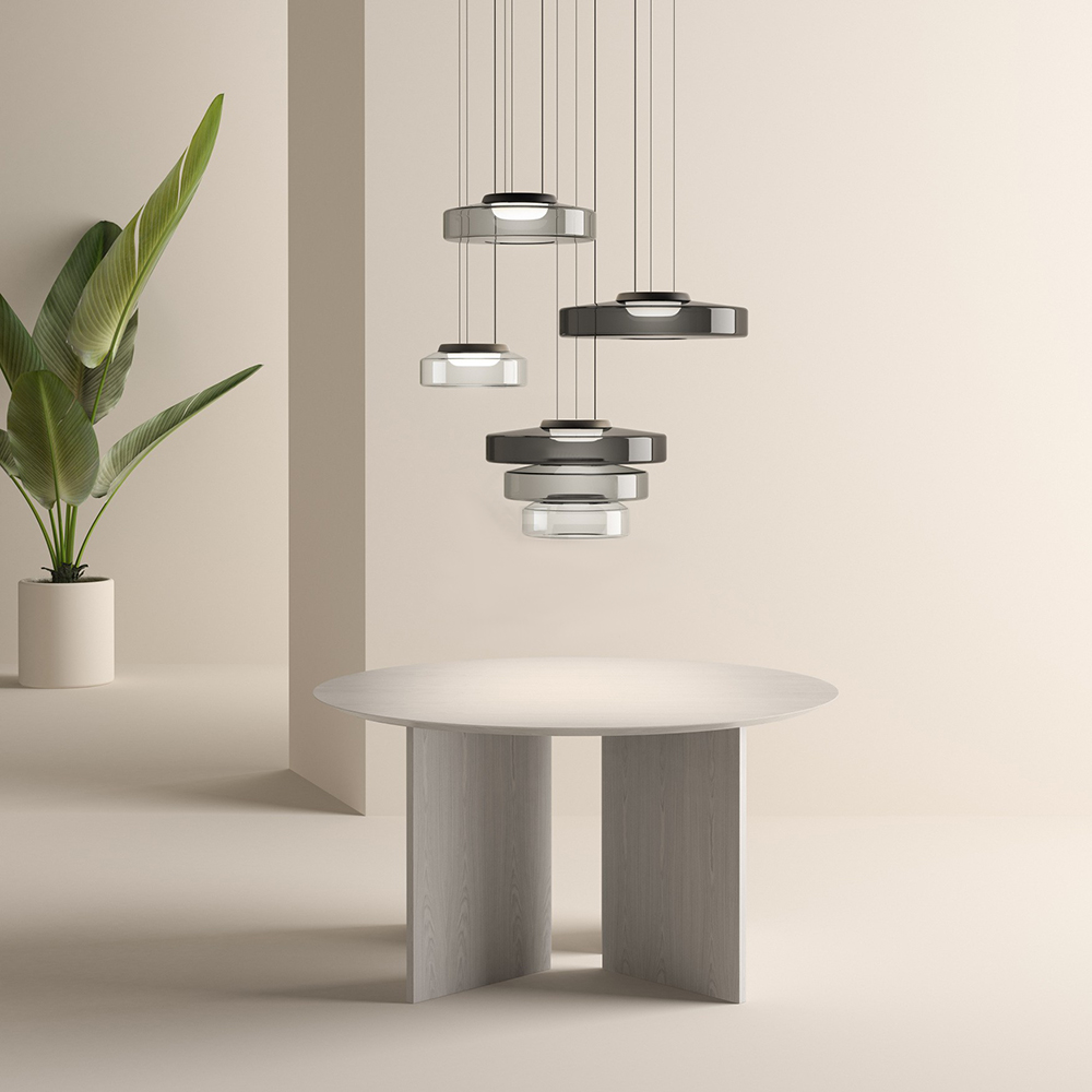 Hailie Modern Kitchen Island Glass Pendant Light